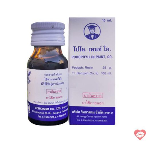 Thuốc Podophyllin 25 Thái Lan chữa trị sùi mào gà tại nhà cho nam nữ - Ảnh 3