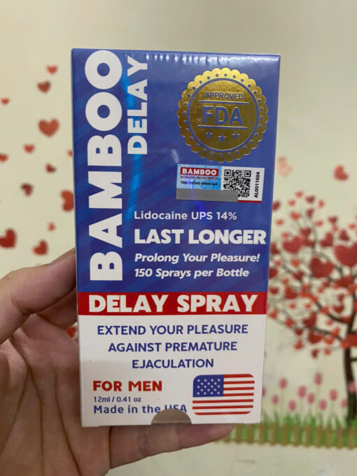 Xịt chống xuất tinh sớm Bamboo Delay Spray USA, Chai 12ml - Ảnh 2