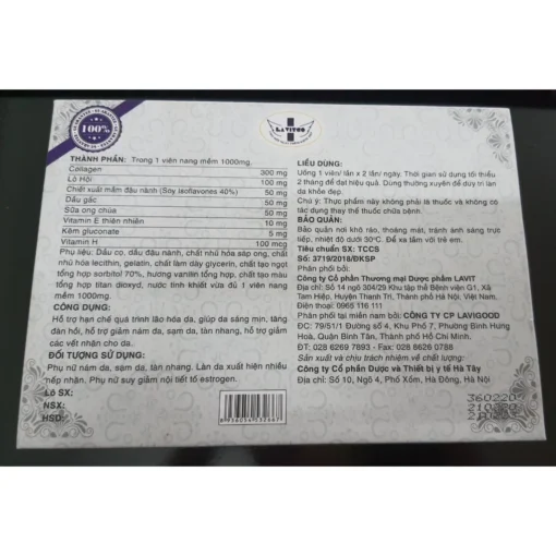 MINDASAMA - Viên uống Collagen làm đẹp da -Hộp 60 viên nang mềm - Ảnh 4