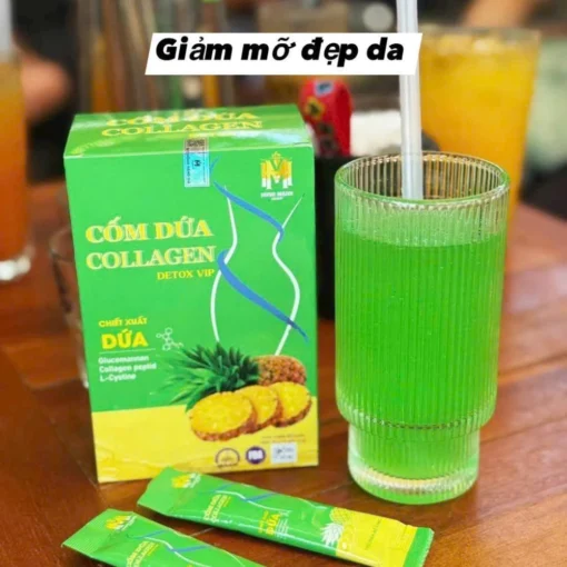 Cốm Dứa Collagen Detox Vip, Detox dứa bổ sung collagen, làm đẹp da, đẹp dáng, chống lão hoá da - Ảnh 2