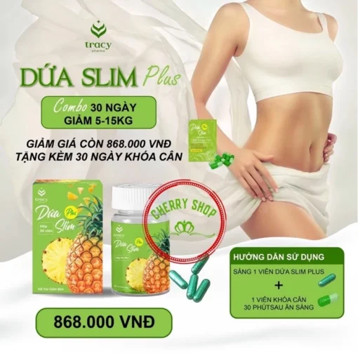 DỨA SLIM PLUS tặng khoá cân siêu giảm cân mạnh - Ảnh 3