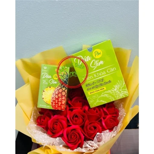 DỨA SLIM PLUS tặng khoá cân siêu giảm cân mạnh