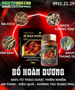 Viên uống tăng cường sinh lý nam giới Bổ Hoàn Dương Plus (hộp 1 lọ 50 viên)