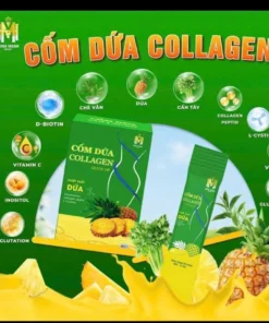 CỐM DỨA COLLAGEN HỖ TRỢ GIẢM CÂN (HỘP 15 GÓI) -SRM