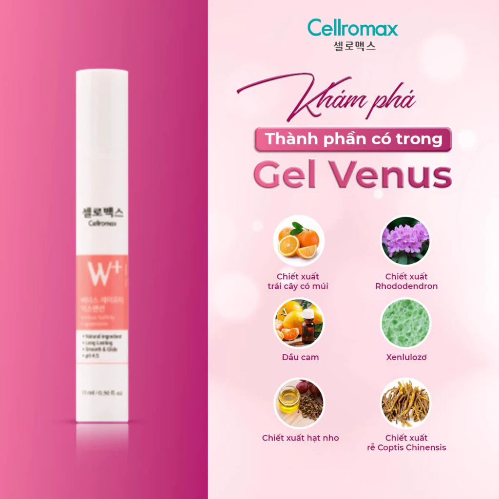 Gel Dưỡng Bikini Cellromax venus Hàn Quốc , VENUS SAFETY EXPANSION 15ML
