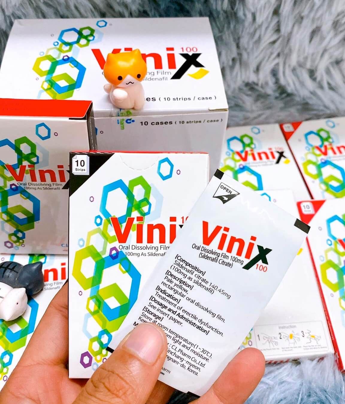Tem Vinix 100mg kéo dài thời gian quan hệ hộp 10 tem - Ảnh 3