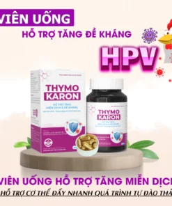 [HỖ TRỢ ĐÀO THẢI H.P.V] Viên Uống THYMOKARON Hỗ Trợ Tăng Miễn Dịch - Hỗ Trợ Xử Lý Sùi