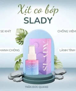 Xịt se khít Slady hỗ trợ cải thiện tình trạng khô âm đạo, gel phụ khoa chăm sóc phụ nữ