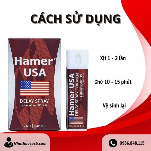 HAMER USA - Chai Xịt Kéo Dài Thời Gian Quan Hệ - Ảnh 2