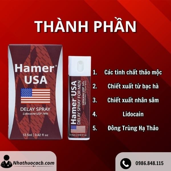 HAMER USA - Chai Xịt Kéo Dài Thời Gian Quan Hệ - Ảnh 5