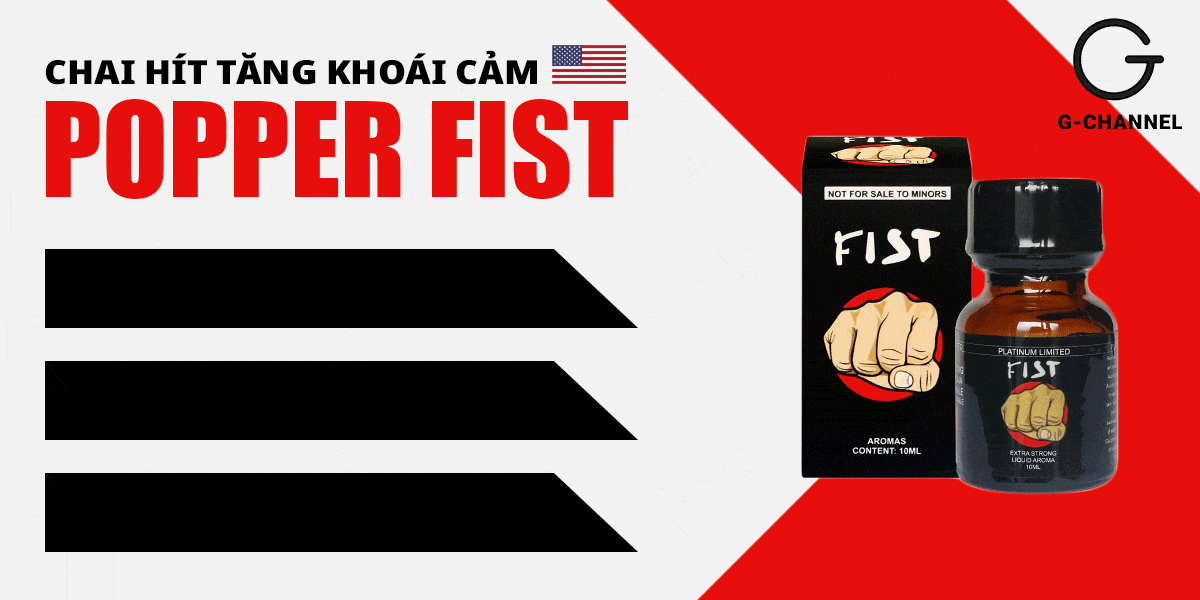 Cung cấp Popper Fist Platinum 10ml chính hãng Mỹ USA PWD giá tốt