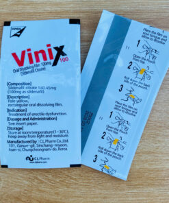 Alternative view of Tem Ngậm Vinix 100mg Hàn Quốc – Tăng Cường Sinh Lý Kéo Dài Thời Gian Quan Hệ