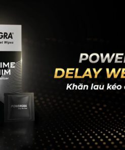 Bảng giá Khăn lau chống xuất tinh sớm Powergra Delay Wet Wipes kéo dài thời gian - Hộp 10 cái mới nhất